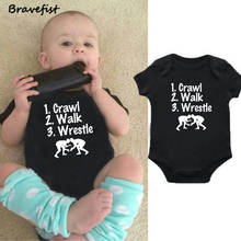 Cotton Newborn Baby Girls Boys Clothes Short Sleeve Bodysuits Cute Summer Jumpsuit Outfits Boys Baby Clothes Black Outfits 0-24M 2024 - buy cheap