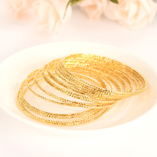 15pcs Gold Big Bangle for Women Dubai india Bride Wedding adult Africa handchain Jewelry Charm Bracelet Christmas party gifts 2024 - buy cheap