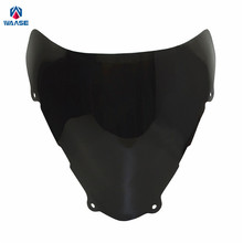 Waase Para Suzuki SV650S SV650 SV 650 650 S 1999 2000 2001 2002 Motocicleta Bolha Dupla Windscreen Windshield Tela Escudo 2024 - compre barato