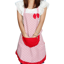 Модный хлопковый фартук в горошек для кухни, Женский фартук для кулинарного салона, винтажное платье-35 2024 - купить недорого