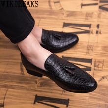Zapatos de negocios de cuero Oxford para hombre, clásicos, formales, de marca, de gran tamaño, Sepatu, Slip On Pria Ayakkabi 2024 - compra barato