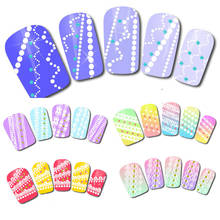 3D Nail Stickers Water Transfer Nail Sticker DIY Manicure Mix Design White Lace Nail Art Nail Manicure Decoration tool Hot Sale 2024 - buy cheap