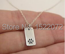 Colar de identificação de pata para gato e cachorro, venda quente de colar de metal fh890027 2024 - compre barato