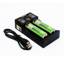 2 pcs Liitokala 3.7 V 3400 mAh 18650 Rechargeable Li-ion battery (SEM PCB) + Lii-202 USB 26650 18650 AAA AA Smart Loader 2024 - buy cheap
