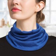Женский шерстяной шарф, модный Удобный, теплый, кашемировый шарф с кольцом для офисных девушек BSY8107 2024 - купить недорого