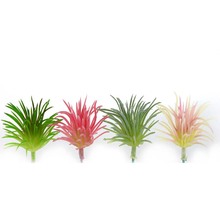 Green Pink White Simulation Grass Artificial Succulents Plants Home Garden Decoration Mini Fake Plants Height=8cm Diameter=5cm 2024 - buy cheap