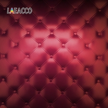 Laeacco Red Headboard Bed Diamond Square Pattern Texture Baby Newborn Photographic Background Photography Backdrop Photo Studio 2024 - купить недорого