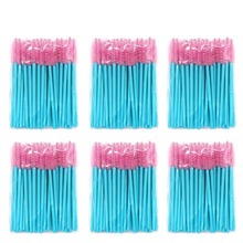 1000pcs Blue Eyelash brushes Makeup brushes Disposable Mascara Wands Applicator Spoolers Professional Eye Lashes Cosmetic Brush 2024 - buy cheap