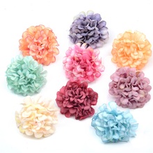50pcs/lot Mini Artificial Flower Silk Hydrangea Head For Wedding Decoration DIY Wreath Scrapbooking Craft Cheap Fake Flowers 2024 - buy cheap