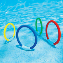 4 шт./компл. ребенка кольцо для дайвинга водные игрушки чехол для подводного плавания пляжная летняя забавная игрушка бассейн метания под водой для детей 2024 - купить недорого
