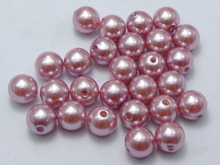 100 piezas 10mm plástico imitación perla redonda perlas violeta imitación perla 2024 - compra barato