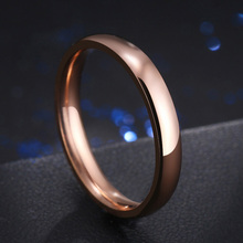 Hibobi кольца из нержавеющей стали для женщин тонкое обручальное кольцо из нержавеющей стали простота модные ювелирные изделия оптом 2024 - купить недорого