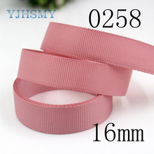 YJHSMY J-18825-L16mm,16 mm 10 yards Solid Color Ribbons Thermal transfer Printed grosgrain Wedding Accessories DIY material 2024 - buy cheap