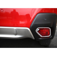 2 шт./компл. Автомобильная Внешняя рамка для задних противотуманных фар, облицовочная Накладка для Subaru XV 2018, хромированные аксессуары для стайлинга 2024 - купить недорого