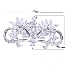 Micro pave cz joias charme de flor, broches de moda de casamento para mulheres, joias artesanais de cobre zircônia cúbica, amuleto, joia diy 2024 - compre barato