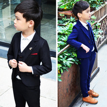 Blazer infantil, casaco + blazer + calça, jaqueta formal para meninos de 2 a 10 anos, 2019 2024 - compre barato