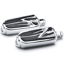 2x Chrome Motorcycle Foot Pegs  Male Peg Style Footpeg Mount Footrest Pedals For Harley Dyna Electra Glide Touring Bobber 2024 - compre barato