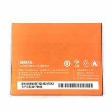 Новый BM45 3,8 V 3020mAh аккумулятор высокого качества для Redmi Note 2 Hongmi note 2 Мобильный телефон аккумулятор + трек-код 2024 - купить недорого