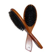 Natural Boar Bristle Hairbrush Massage Comb Anti-static Hair Scalp Paddle Brush Beech Wooden Handle Hair Brush Styling Tool 2024 - buy cheap