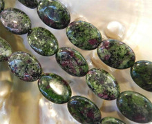 Wholesale!Green zoisite 13X18mm oval shape loose beads 15 inch 2 pieces/lot DIY stone suitable for women to make design 2024 - buy cheap