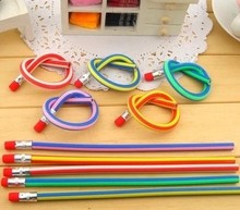 20pcs Creative stationery bending magic soft pencils colorful free shipping 2024 - buy cheap