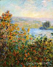 Canvas paintings Flower Beds At Vetheuil Claude Monet Art reproduction High quality Hand painted 2024 - buy cheap