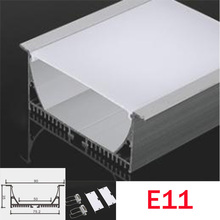 4 Sets E11 100cm U Shape Aluminum Channel Profile With Cover, End Caps and Hanging Wire for LED Bar lights 2024 - buy cheap