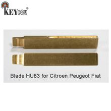 KEYECU 10x KEYDIY Universal Remotes Flip Key Blade HU83 for Citroen, for Peugeot, for Fiat 2024 - buy cheap