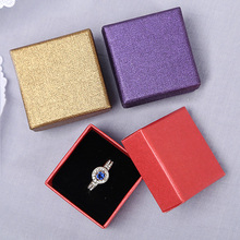 6Pcs Squre Wedding Earrings Ring Box Jewelry Display Case Gift Boxes Holder Black Red Blue 2019 New 2024 - buy cheap