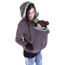 Эргономичная куртка-кенгуру с капюшоном, Мандука, верхняя одежда для беременных, пальто, хлопковая зимняя толстовка с капюшоном для новорожденных 2024 - купить недорого