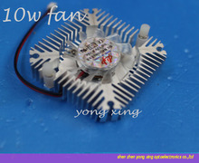 Free shipping  5pcs 5W 10W High Power Led Heatsink With Fan Aluminium Cooling For 5W/10W Led 12V 2024 - buy cheap