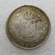 1850 NORWAY 1/2 SPECIE DALER COIN COPY commemorative coins-replica coins medal coins collectibles 2024 - compre barato