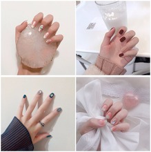 Новые несколько невесты накладные ногти с дизайном милые декорированные накладные ногти японский красивый 24 шт Леди Полный ногтей советы ногтей 2024 - купить недорого