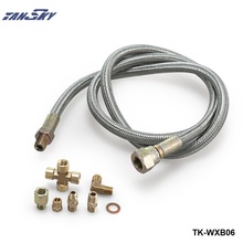 36" Stainless Steel T3 T3/T4 T4 T70 T04E T04B GT35 Turbo Oil Feed Line Kit TK-WXB06 2024 - buy cheap