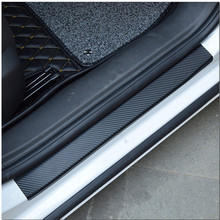 Soleira para porta de carro, adesivo anti arranhões para honda civic 4d, fibra de carbono 2024 - compre barato