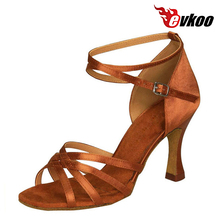 Evkoodance-zapatos de baile de Salsa para mujer, calzado con tacón de 6/7 cm de altura, para baile latino, cuatro colores a elegir, Evkoo-047 2024 - compra barato
