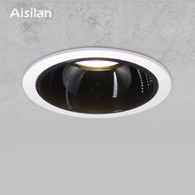 Aisilan Nordic modern style LED recessed downlight spot light built-in Anti-dazzle For living room bedroom corridor AC85-260V 2024 - buy cheap