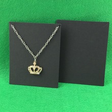200PCS 10x8cm Kraft Necklace Cards PaperJewelry Card Vintage Classic Necklace Displays Cards Accept Custom Logo Extra Cost 2024 - buy cheap