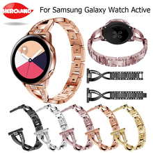 Сменный ремешок для часов Samsung Galaxy Watch 42 мм 20 мм из нержавеющей стали, умные браслеты для Samsung active 20 мм 2024 - купить недорого
