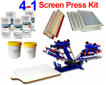 Kit de prensa de serigrafía, 1 estación, 4 colores 2024 - compra barato