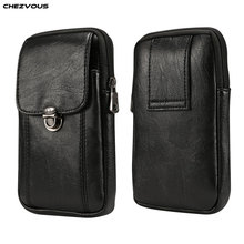 CHEZVOUS Phone Case Belt Clip Leather Bag Cover for iPhone X XS MAX XR 7 8 6 6s Plus for Samsung S9 S8 S7 S6 Edge J5 J7 J3 A5 A7 2024 - buy cheap