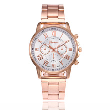 Zegarka-novo relógio de quartzo de marca moda feminina com 3 olhos, ouro rosa, relógio casual de aço inoxidável, vestimenta, 2019 2024 - compre barato
