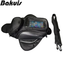 Motorcycle Tank Bag Black Oil Fuel Tank Bag Magnetic Motorbike Saddle Bag Single Shoulder Bag Waterproof Motorcycle Backpack 2024 - buy cheap