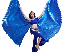 Cola bifurcada para mujer, alas de danza del vientre de Egipto, Isis, nuevo baile indio, 1 ud., 10 colores 2024 - compra barato