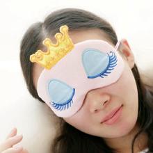 Pink Crown Cartoon Eyeshade Sleep Eye Cover Normal Eyeshade Eye Blinder Sleeping Eye Mask Eye Care Tool 2024 - buy cheap