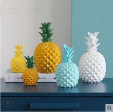 Creative resin pineapple crafts ornaments, home desktop decorations, wedding birthday gifts 2024 - buy cheap