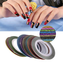 12Pcs 12 Mixed Colors Rolls Striping Tape Line Nail Art Decoration Sticker DIY Nail Tips Glitter Nail DIY Styling Art Tips Decor 2024 - buy cheap