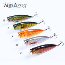 Mmlong 9.5cm Top Quality Popper Fishing Lure Top Water Fish Bait 18.5g Hard Fishing Crankbait 5 Color Vivid Wobbler Tackle  AH05 2024 - buy cheap