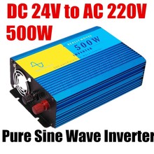 Best selling high quality Pure sine wave 50HZ Power inverter 500W DC 24V to AC 220V CE proved Inverter Car Inverter Converter 2024 - buy cheap