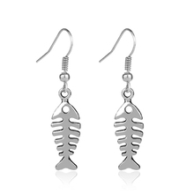 dongsheng New Fashion Fish Bone Shape Drop Earrings For Women Party Daily Wear Jewelry Earring Bijoux Brincos -15 2024 - buy cheap